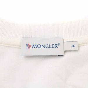 MONCLER Tシャツ 深Vネック トリコロール 半袖 XS ホワイト モンクレール MONCLER Tシャツ カットソー 深Vネック