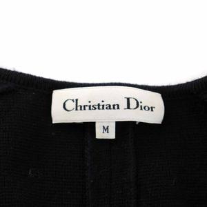 【極美品】Dior 　ディオール　カーディガン　ロゴボタン　黒　ウール　CDロゴ クリスチャンディオール Christian Dior ニットカーディガン