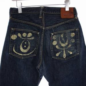 エヴィス EVISU 2001 道楽 デニムパンツ ジーンズ ボタンフライ