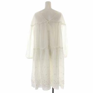 ROSY MONSTER フリル付きホワイトワンピース ロージーモンスター