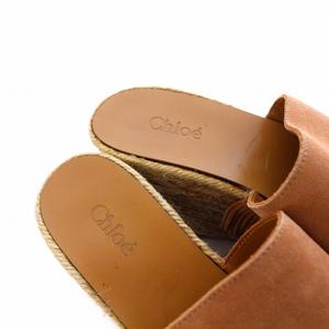 クロエ CHLOE ウェッジソールサンダル 厚底 ハイヒール スエード 