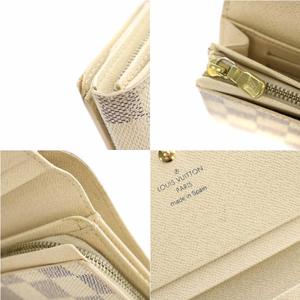 ルイヴィトン✨ ポルトフォイユ・トレゾール ダミエ アズール 白 折り財布 ルイヴィトン LOUIS VUITTON ダミエ アズール ポルトフォイユ