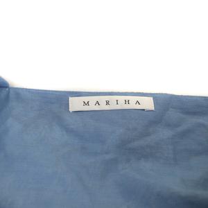 MARIHA ノースリーブフレアワンピース 青 MARIHA】夏の月影のドレスノースリーブワンピースフレアブルー 36