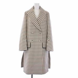 フェンディ FENDI Checked Double-breasted Coat Pコート ピーコート