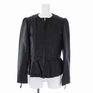 チェスティ Chesty ペプラム レザージャケット 革ジャン ジップアップ 