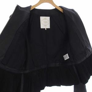 チェスティ Chesty ペプラム レザージャケット 革ジャン ジップ