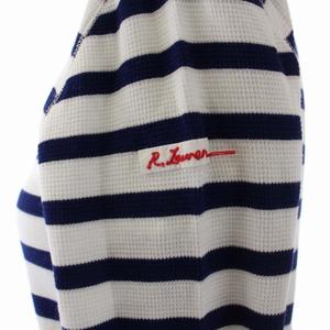 LAUREN ラルフローレン　七分袖　ワンピース 七分袖　水玉 8 濃紺　L〜 ローレンラルフローレン ワンピース ロング 長袖 タック 4