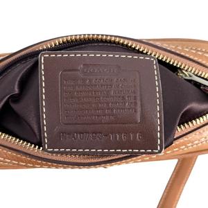 美品✨　コーチ　coach ショルダーバッグ　レザー　ターンロック　ブラウン　茶 コーチ COACH シグネチャー ターンロック レザー ショルダー