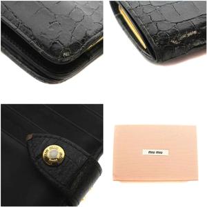 箱付き希少✨ミュウミュウ FW2002 チェーンウォレット がま口 レザー 箱付き希少✨ミュウミュウ FW2002 チェーンウォレット がま口