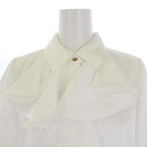 ザラ ZARA シャツ ブラウス 半袖 フリル S 白 ホワイト 7675/362