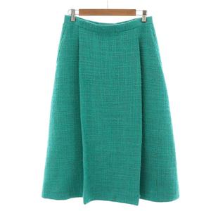 ドゥロワー Drawer ブレークツイード フレアスカート ミモレ ロング  