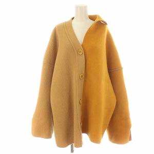 エンフォルド ENFOLD 22SS TWO FACE BOX CARDIGAN ニットカーディガン  