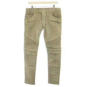 バルマン BALMAIN 蛇腹バイカーデニムパンツ ジーンズ ジップフライ 30