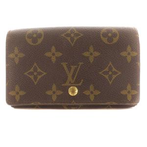 【極美品】ルイヴィトン　ポルトモネビエトレゾール　モノグラム　折り財布　茶色 LOUIS VUITTON ルイ ヴィトン L字ファスナー 財布 二つ折り