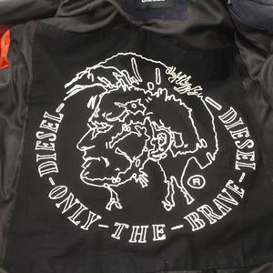 ディーゼル DIESEL 山羊革 レザー スエード フード ジャケット