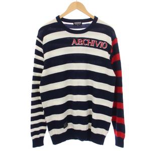 アルチビオ archivio カシミヤ100%ニットプルオーバー セーター 長袖 