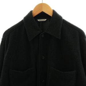 オーラリー AURALEE 21AW CASHMERE WOOL BRUSHED JERSEY BIG SHIRTS 