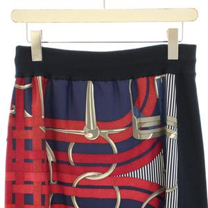 エルメス HERMES ゴルチエ期 ニットスカート ひざ丈 タイト