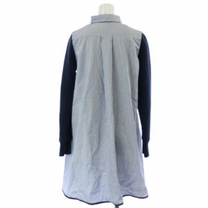 sacai luck スウェット ドッキング ワンピース シャツ sacai luck スウェット ドッキング ワンピース シャツ - メルカリ
