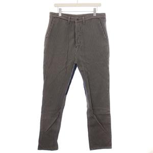 キャピタル kapital パンツ ボタンフライ ストライプ柄 切替 4 XL