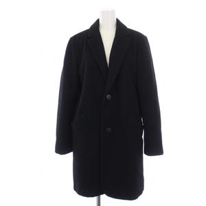 アーペーセー A.P.C. チェスターコート ロング ウール ナイロン M 黒 