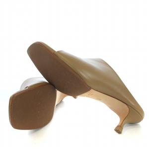 ブレンタ BRENTA ミュール サンダル ヒール レザー スクエアトゥ 37