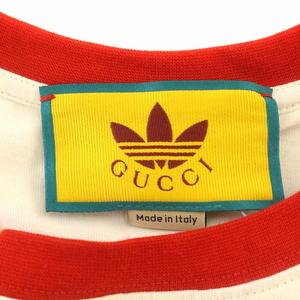 【最終値下げ】adidas×GUCCIコラボ Tシャツドレス ワンピース赤 XS ADIDAS x GUCCI T-SHIRT DRESS LONG SLEEVE RED WOMEN'S SIZE S