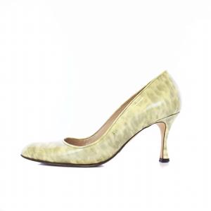 マノロブラニク MANOLO BLAHNIK パンプス ピンヒール ハイヒール 総柄 