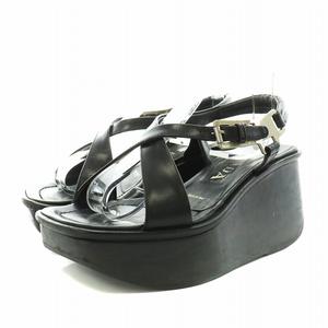 【再値下げ】【美品】Prada ブラック プラットフォームサンダル 楽天市場】プラダ サンダル（靴）の通販