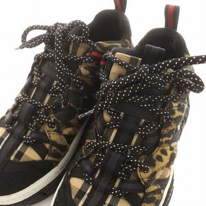 バーバリー BURBERRY スニーカー ノバチェック ヒョウ柄 厚底