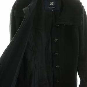 BURBERRY バーバリーロンドン　ブラック ベルト付き ウールコート BURBERRY(バーバリー) Melton double-breasted belted coat