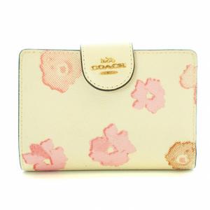 COACH 花柄 二つ折り財布 ピンク レディース （COACH コーチ