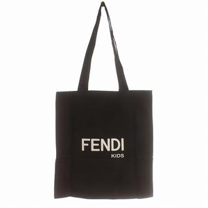 Fendi ロゴ入りトートバッグ 黒 フェンディ FENDI ノベルティ トートバッグ キャンバス KIDS 黒