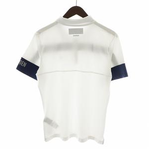 ハイドロゲン HYDROGEN GOLF ポロシャツ 半袖 ロゴ ゴルフウェア S 白