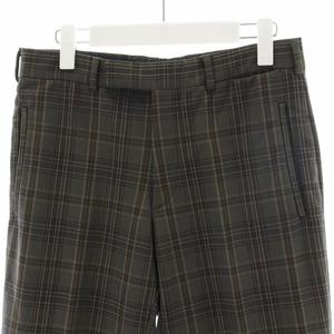 PRADA チェック柄 スラックス グレー