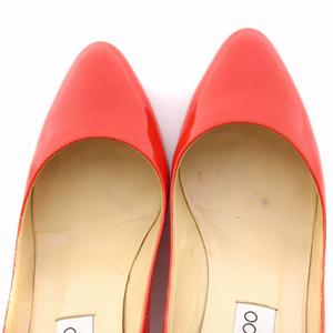 ジミーチュウ JIMMY CHOO パンプス ヒール エナメル 37 23.5cm 赤
