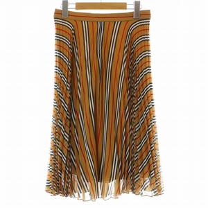 バーバリー BURBERRY 19SS Rersby プリーツスカート フレア ミモレ 