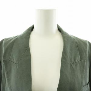 ザラ ZARA テーラードジャケット ダブル S 緑 グリーン /NQ
