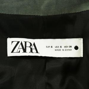 ザラ ZARA テーラードジャケット ダブル S 緑 グリーン /NQ