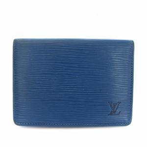 ルイヴィトン LOUIS VUITTON エピ ポルト2 カルト ヴェルテカル パスケース カードケース 名刺入れ レザー 青 ブルー M63205 /TK ■OH レディース