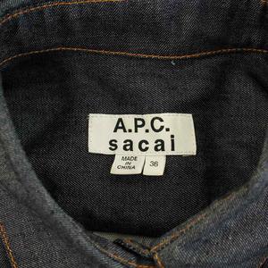 サカイ sacai アーペーセー A.P.C. 21SS デニムワンピース ひざ丈 半袖  