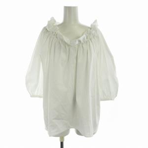 クラネ CLANE 2WAY PUFF NECK TOPS ブラウス カットソー フリル オフ 