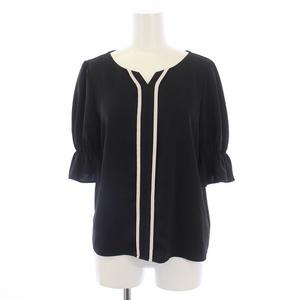 プロポーション ボディドレッシング PROPORTION BODY DRESSING 24SS とろみバイカラーブラウス シャツ 半袖 パフ ...