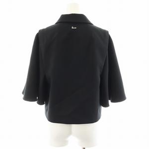 ルネ Rene 23AW ジャケット ショート丈 パールボタン 34 S 黒 ブラック  