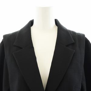 ルネ Rene 23AW ジャケット ショート丈 パールボタン 34 S 黒 ブラック  