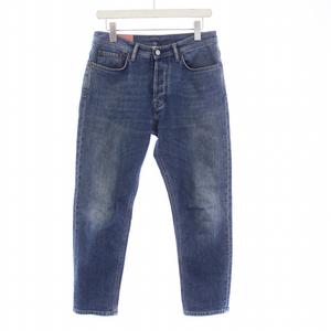 未使用品 アクネ ストゥディオズ Acne Studios タグ付き Bla Konst RIVER MID BLUE デニムパンツ ジーンズ クロップド ボタンフライ W30 L30 青 30O176-147 /KH メンズ