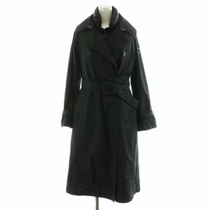 【完売色】極美品 モンクレール トレンチコート HINATA 黒　Aライン ブラック Moncler x EE72 by Edward Enninful Zake トレンチ