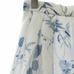 未使用品 セルフォード CELFORD 24SS フラワープリントタックフレア