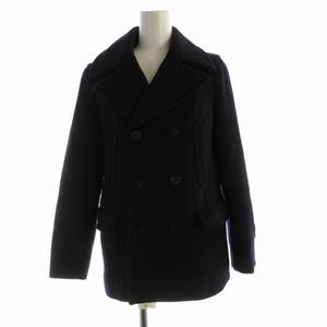 ドゥーズィエムクラス DEUXIEME CLASSE ピーコート Pコート ミドル アウター 38 M 紺 ネイビー /RO レディース