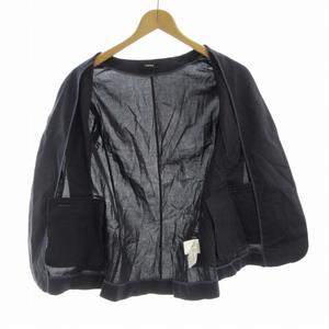 超美品 セオリー トッパー リネン混 麻 ノーカラージャケット Theory ジャケット・アウター